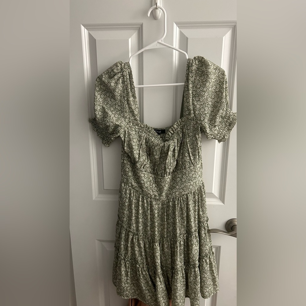 Raziah Floral Tiered Mini Dress